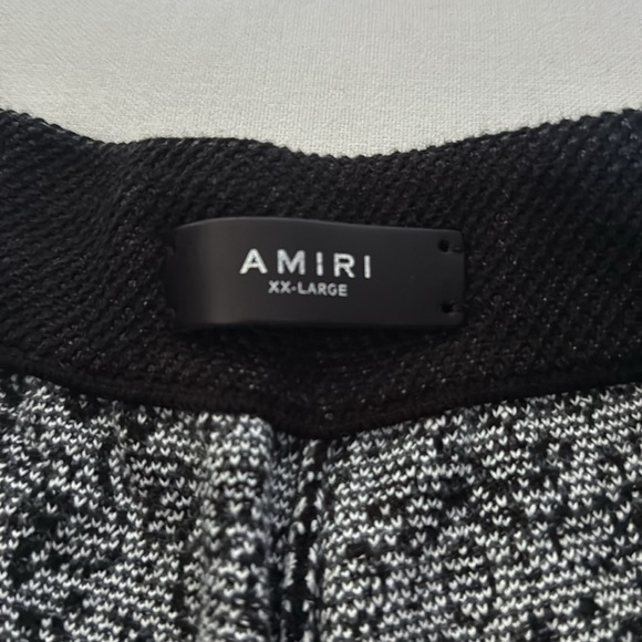 Men’s Amiri Black Bandana Cotton/Cashmere shorts - Picture 6 of 10